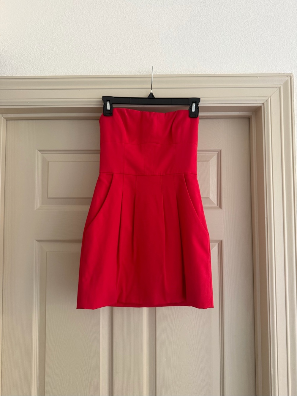 BCBGMAXAZRIA Red Mini Dress with Pockets